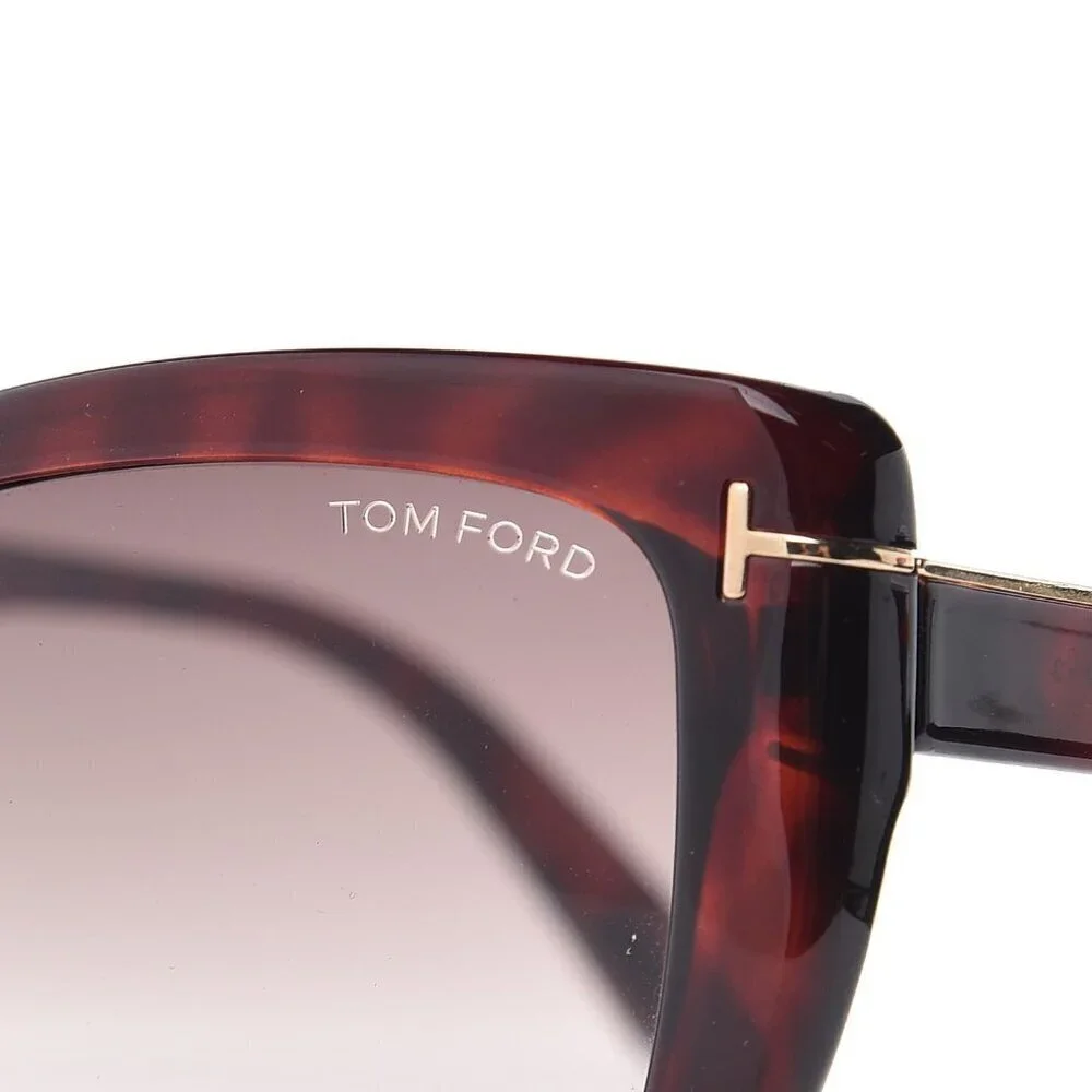 NWT Tom Ford FT0434 Havana Square 58mm Sunglasses